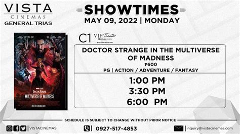 Vista Mall General Trias Cinema Movie Schedule .